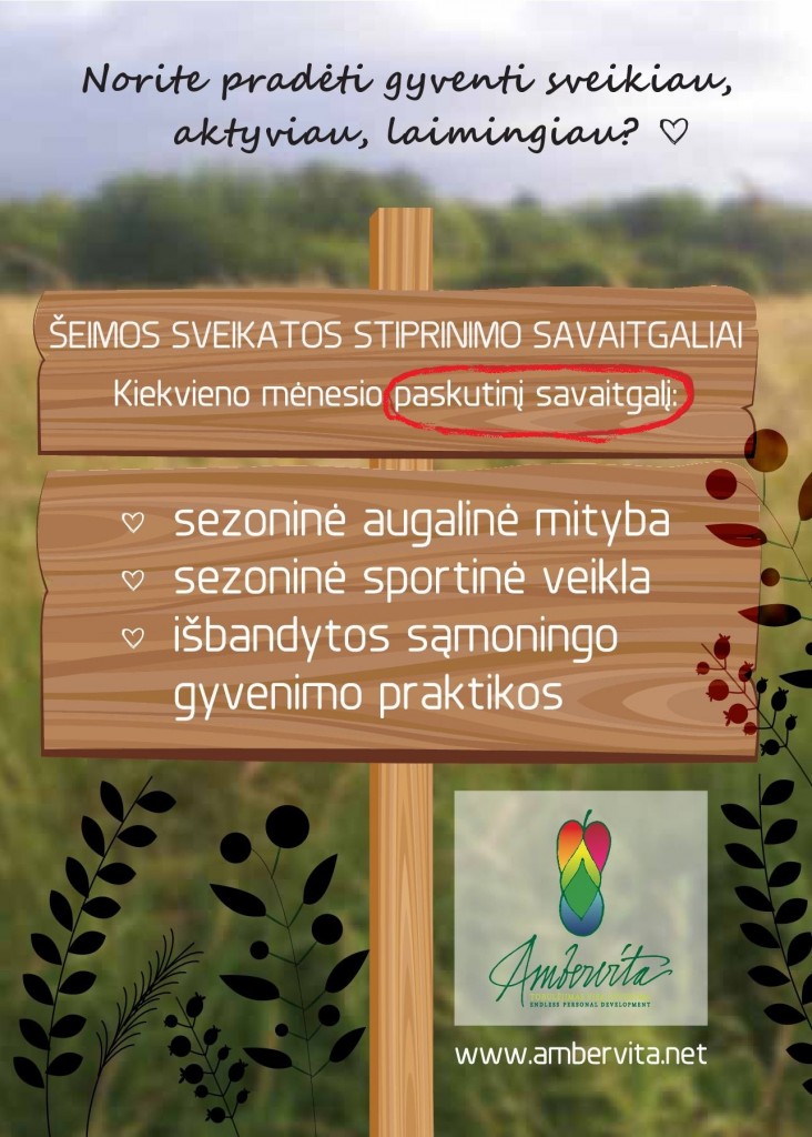 Seimos sveikatos stiprinimo savaitgaliai